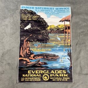 Everglades National Park Poster Multi Color Vintage Style Decor Artsy Nature NEW